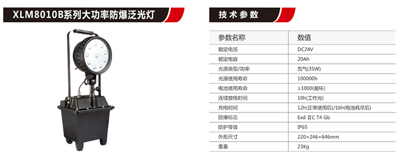 XLM8010B大功率防爆泛光燈