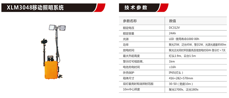 XLM3048移動照明系統