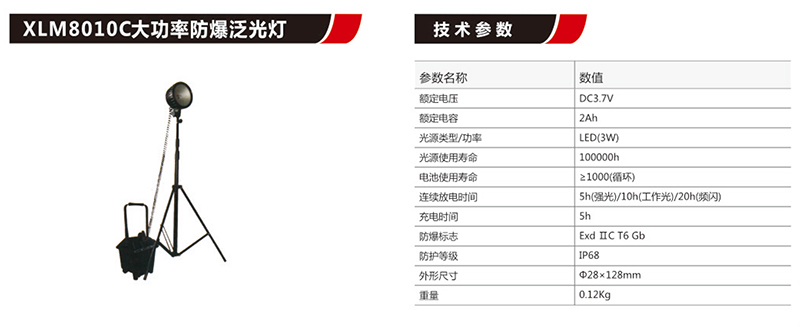 XLM8010C大功率防爆泛光燈