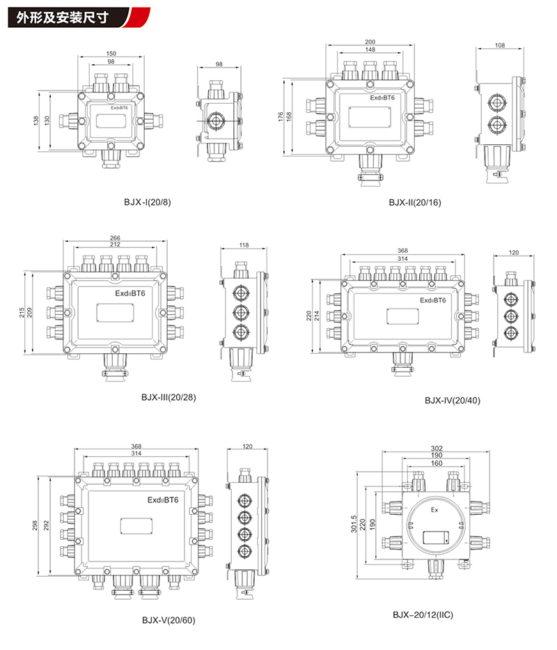 BJX防爆接線箱