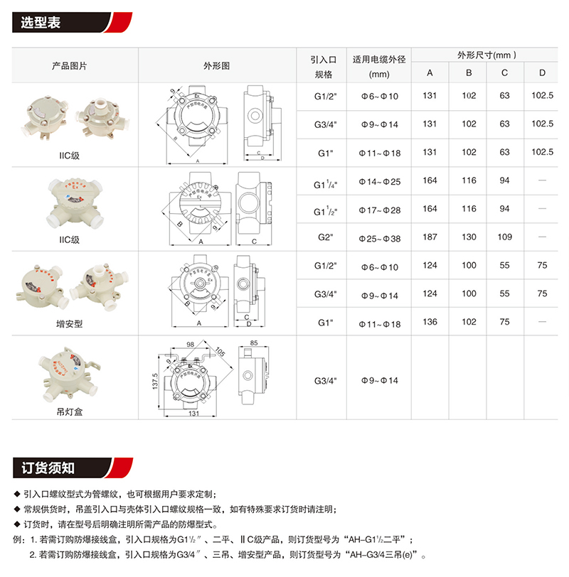 AH防爆接線盒