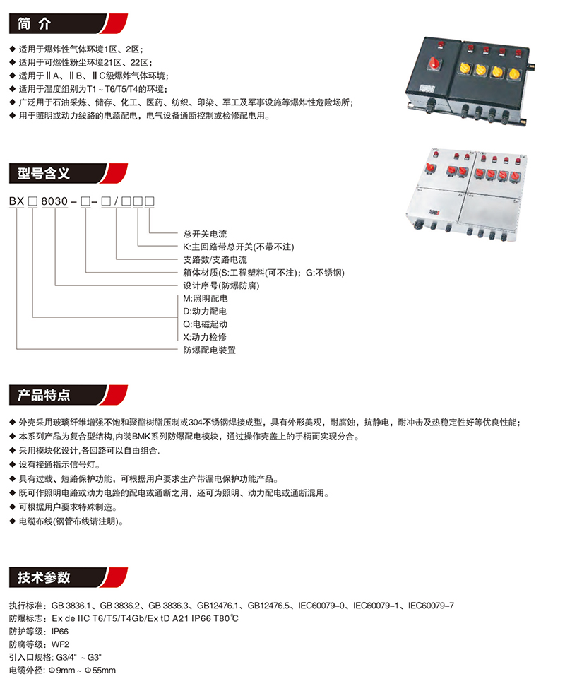 BX8030防爆防腐配電裝置