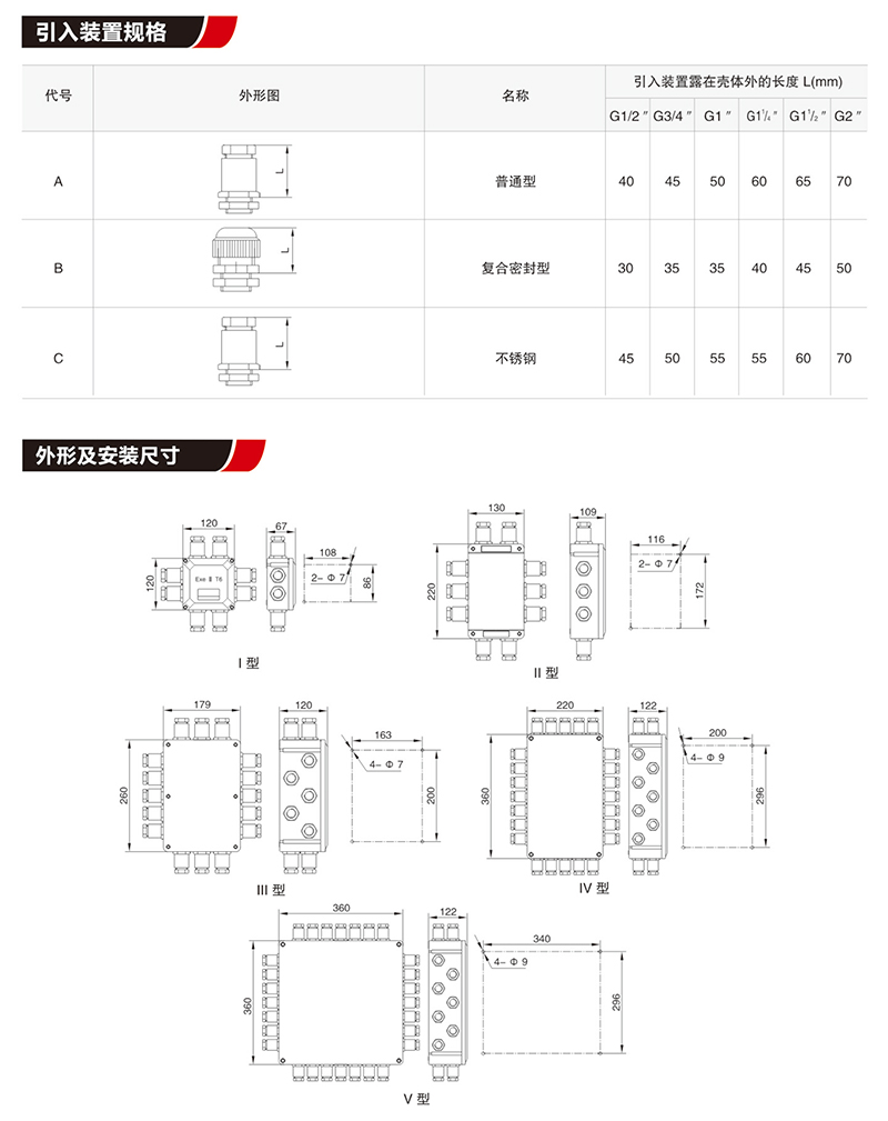 BJX8030防爆防腐接線箱